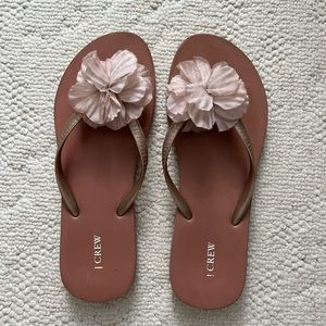 J Crew Flower Flip Flop